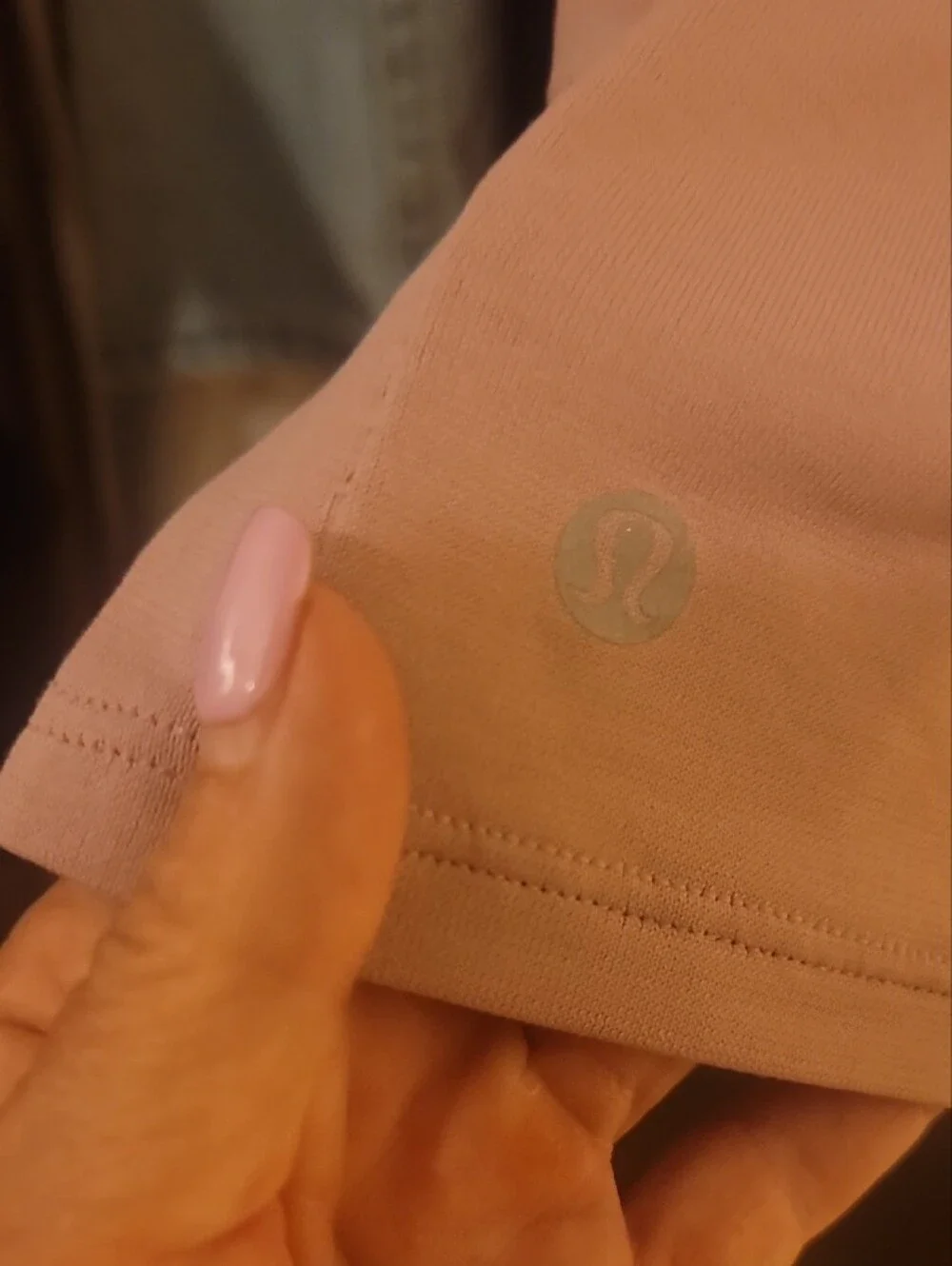 lululemon athletica Perforated Long-Sleeve Top in Blush